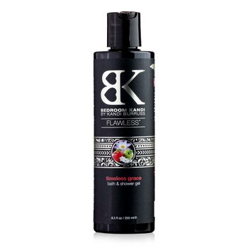 An image of a bottle of flawless body wash and shower gel in the timeless grace fragrance on a white background.